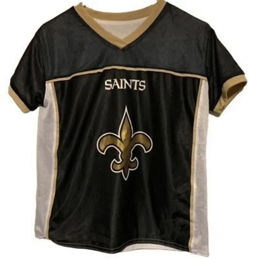 New Orleans Saints Size Youth Large Reversible Flag Football Jersey